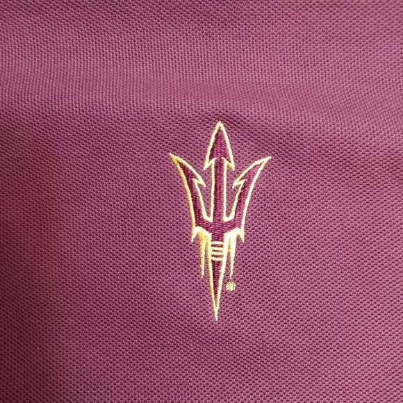 Men's Tommy Bahama Arizona State Sun Devils Maroon Polo Size XL - Picture 6 of 11